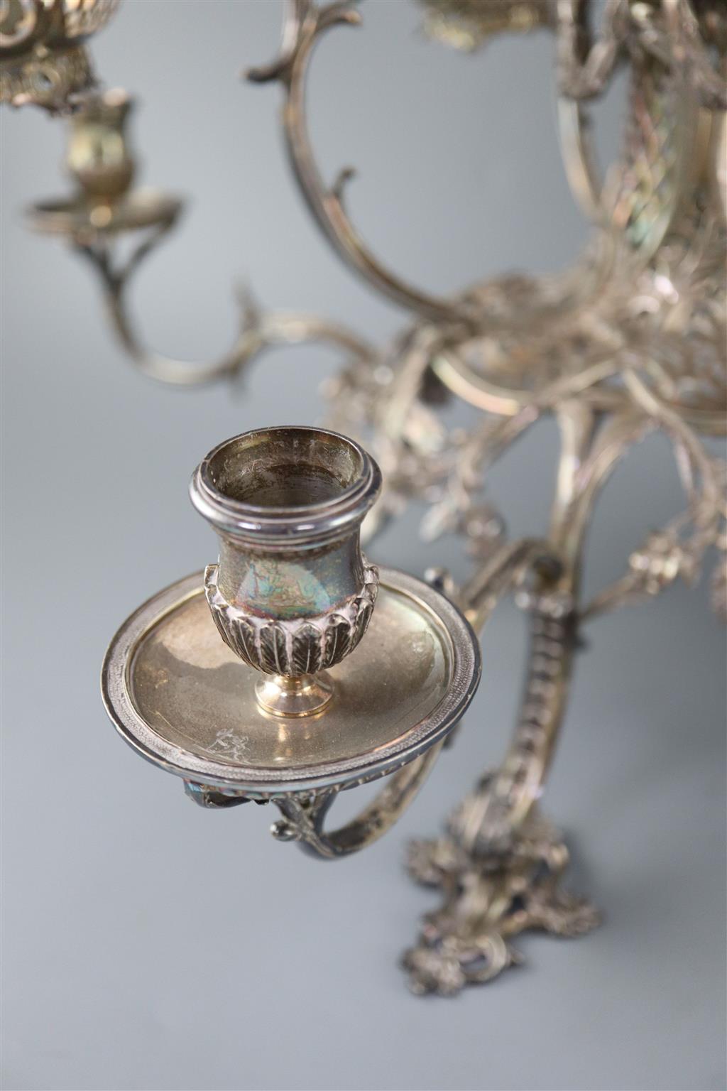 A good George III silver epergne, by Thomas Pitts I,